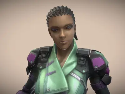 HiTech Tribe Low-poly 3D model