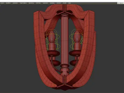 ARIETTA CHANDELIER Low-poly 3D model