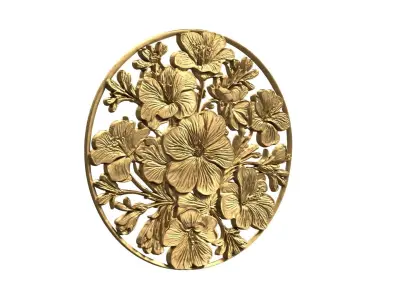 Classic circular carved decor ornament 13 3D print model purchase