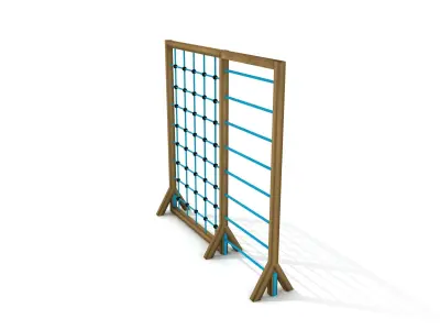 Kids Game Play Equipment 023 Rope Climber 3D model