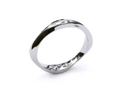 Fancy gold band  3D print model