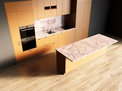 104-Kitchen8 matte 9 3D model