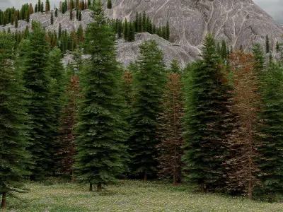 Mountain landscape 3D model