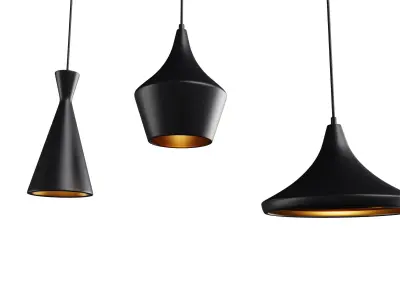 Triple Lamps 3D model