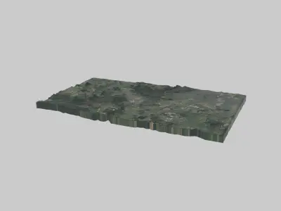 Ufa City Low-poly 3D model