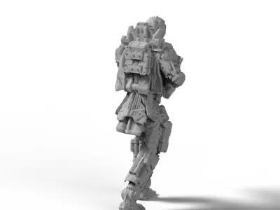 Scifi Battle Armor - Koloss Assault Rifle Captain Ryli 3D print 3D print model