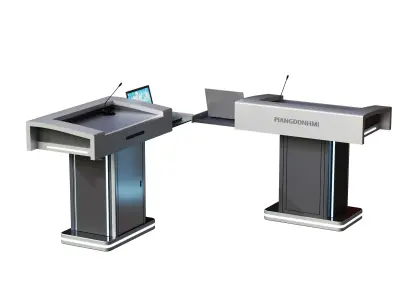 Modern Digital Lectern Podium Collection 3D model