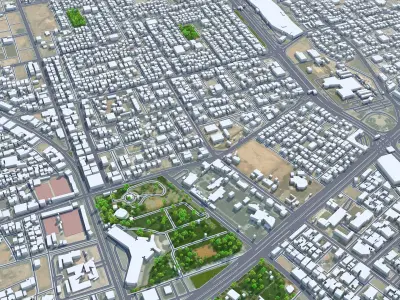Buraydah Saudi Arabia Low-poly 3D model