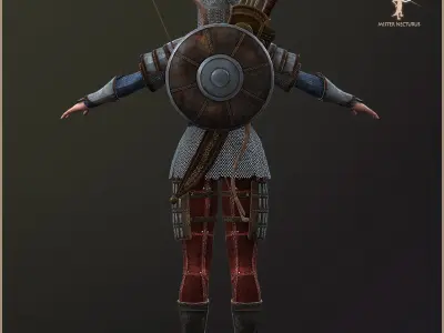 Adam And Eva Archers Light Version Low-poly 3D model