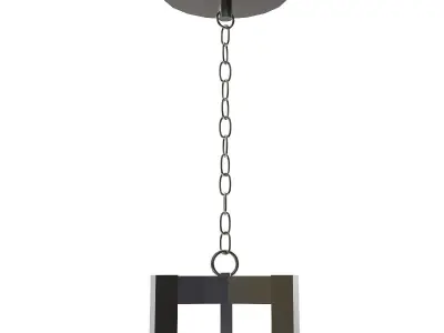 John Richard Polished Nickel and Crystal Sphere Chandelier 3D model
