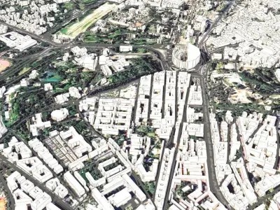 Cityscape Rome Italy  3D model