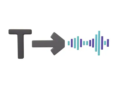 Text To Speech Icon v1 002 Low-poly 3D model