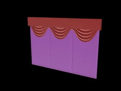 curtain window  3D model