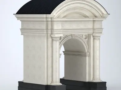 Portal architecture 3D model