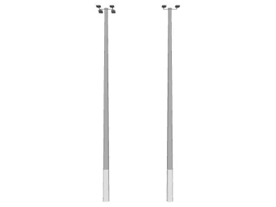 Concrete Lamp Post - Light Pole - Street Light - Group 10 3D model
