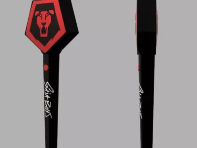 Kpop Demon Hunters Light Stick of Saja Boys 3D print model