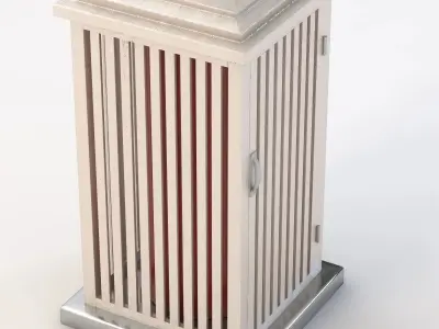 Wooden Look Patio Heater 3D model