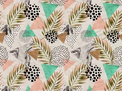 Tropical Memphis Pattern Wallpaper Texture  Texture