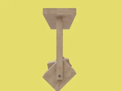 Wood Spot Light Free 3D model