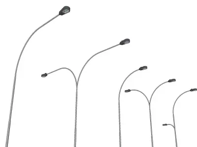 Lamp Post - Light Pole - Light Post - Street Light - Group 03 3D model