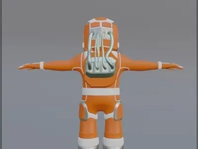 Astronaut Character 3D model