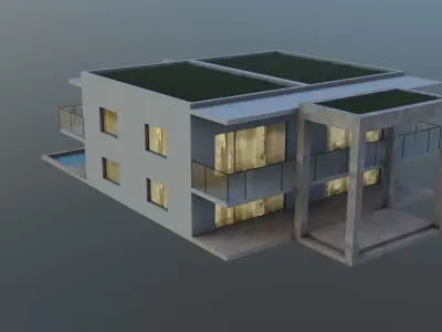 Small House 01 Low-poly 3D model