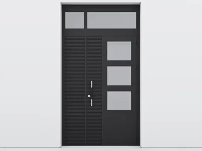 Aluminium door 92 3D model