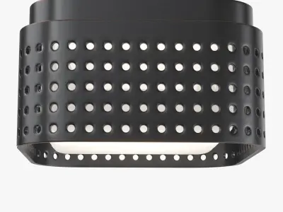 Precision Solitaire LED Flushmount PBR 3D model