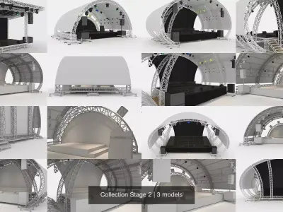Collection Stage 2 3D Model Pack