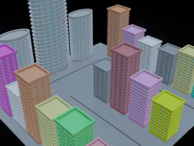 free building Free low-poly 3D model