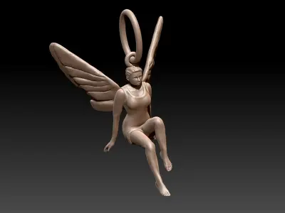 Angel pendant 3D print model