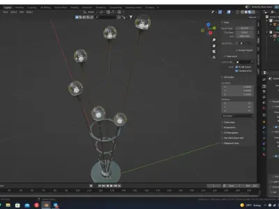Modern light 2 3D model purchase