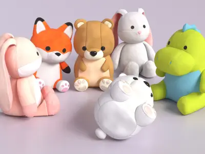  Stuffed Animals Bundle 