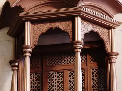 morocco gazebo facade 940 Low-poly 3D model