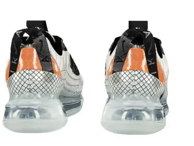 Cyberpunk fashion sneaker Techwear scifi future shoes footwear 3D model