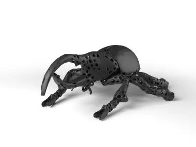 Hercules Voronoi Low-poly 3D model