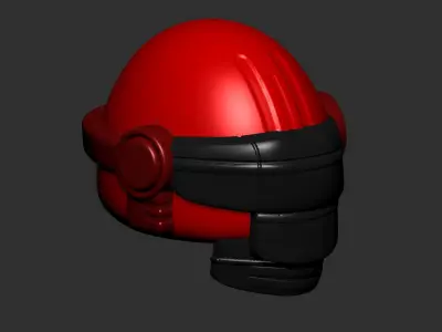 helmet high poly sculpt 3d printable 3D model 20