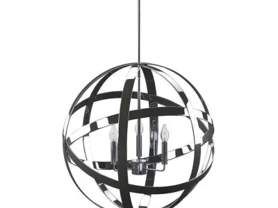 Akiana Light Candle Style Globe Chandelier 3D model