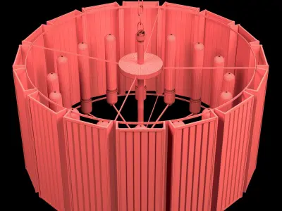 Elixir Round Pendant Large 3d model 3D model