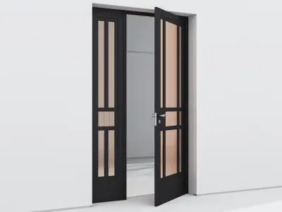 Aluminium door 117 3D model