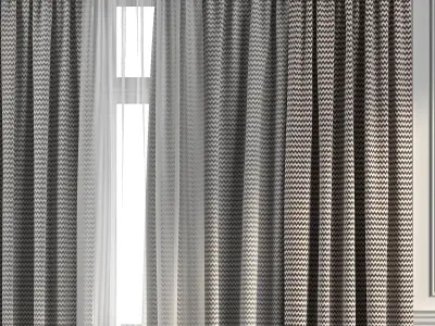 Curtain Set 273 3D model