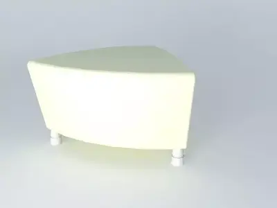 Pouf  light green  Free 3D model