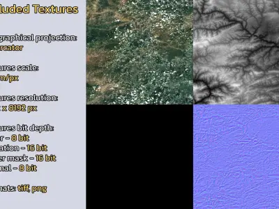 Longba China City Landscape 3D Model 3D model