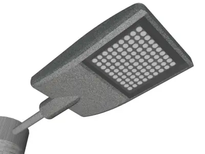 Concrete Lamp Post - Light Pole - Street Light - Group 08 3D model