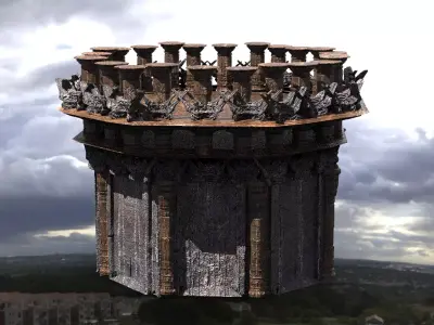 Dark Celtic Gods Tower 3  3D model