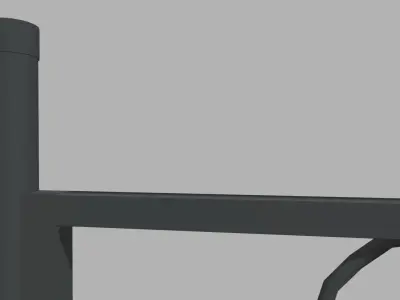 Fence 08 Low-poly 3D model
