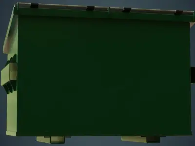 Dumpster 3A Low-poly 3D model