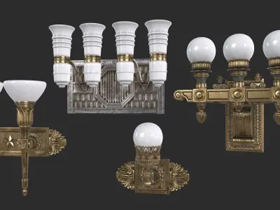 Wall Street Light 3D model