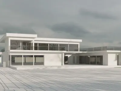 Modern Villa 3D model 22