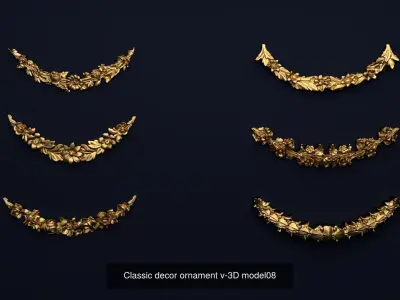 Collection onlay molding11 3D Model Pack